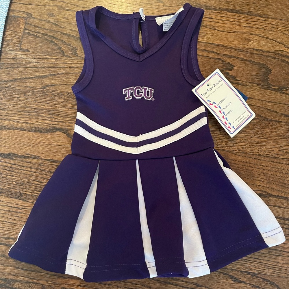TCU cheerleader dress NWT